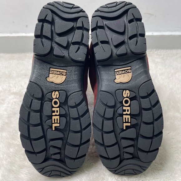 Sorel #NL1964 Women's Red Brown Waterfall Waterproof Boots Shoes Size 8 - Picture 5 of 12